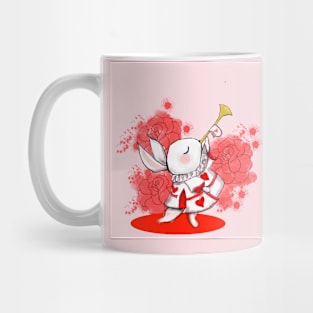 the white rabbit Mug